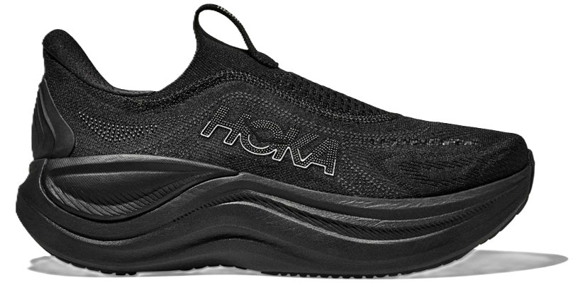 Women's HOKA SKYWARD LACELESS (B Width) W-1168877 BBLC - BLACK/BLACK