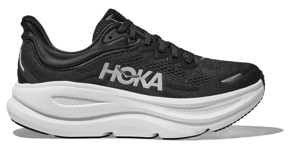 HOKA Women's BONDI 9 (D Width) W-1162014 BWHT - BLACK/WHITE