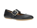 MATILDA - 5708-020300 - BLACK LEATHER FLAT
