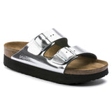 ARIZONA PLATFORM LEATHER - METALLIC SILVER - 1013569 (Narrow)