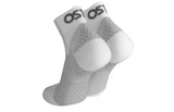 FS4 Quarter Sock - White & Grey