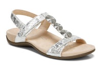 Vionic White Snake Metallic Sandal