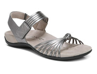 Pewter Leather Dress Sandal