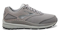Brooks Addiction suede walking shoe - light grey with peach stripes